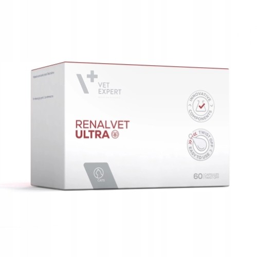 Vet Expert Renalvet Ultra nerki niewydolność obniża fosfor kot vetexpert