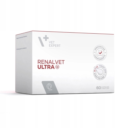 Vet Expert Renalvet Ultra nerki niewydolność obniża fosfor kot vetexpert