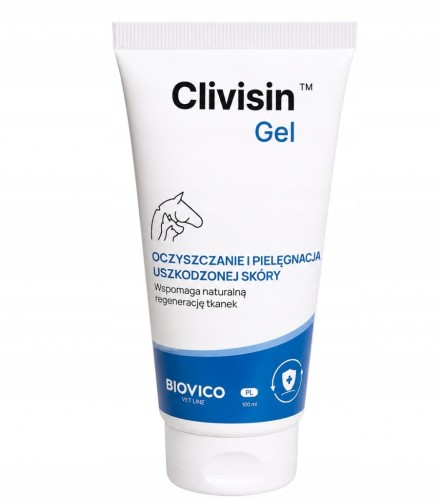 Biovico Clivisin 100ml Żel na Rany dla Psa i Kota wspomaga gojenie