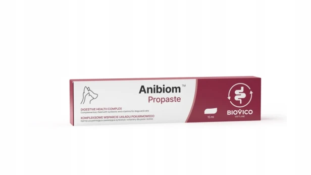 Biovico ANIBIOM Propaste 15ml Probiotyk dla psa kota Pasta biegunka