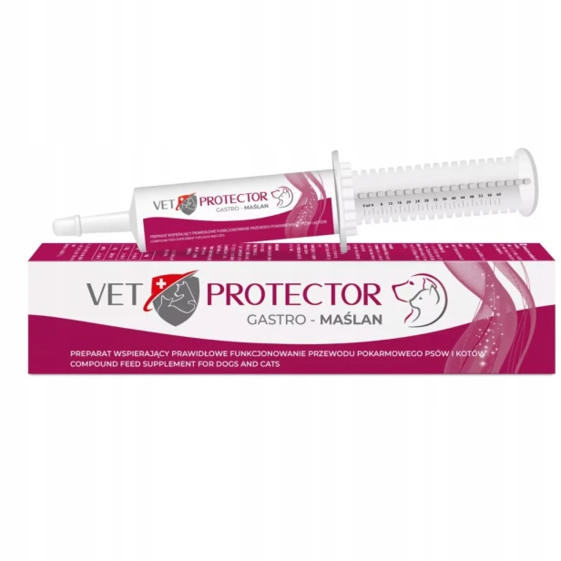 Vet Protector Gastro Maślan 60ml trwaienie biegunki gastromaślan osłona