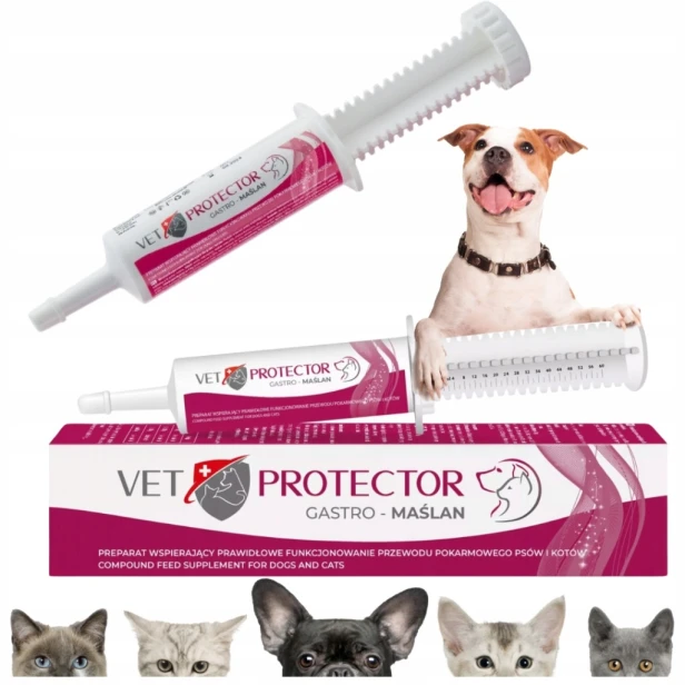 Vet Protector Gastro Maślan 60ml trwaienie biegunki gastromaślan osłona
