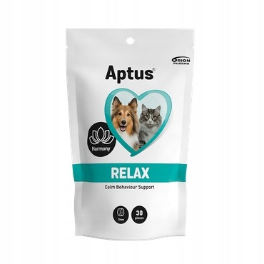 Aptus relax 30kęsów na stres uspokajające dla psa kota łatwe w podaniu kęsy