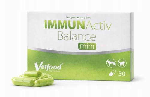 Vetfood Immunactiv Balance Mini dla psa kota 30k. data ważności 9/11/2026
