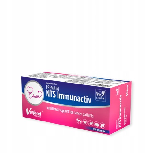 Vetfood Premium NTS Immunactiv 120kaps dla psa kota data ważności13-12-2026