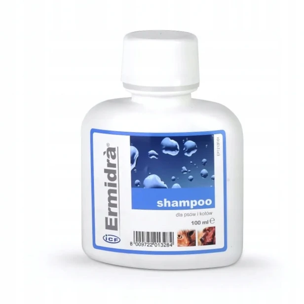 Ermidra Szampon Weterynaryjny Dla Psa Kota 100ml Skóra Wrażliwa Geulincx