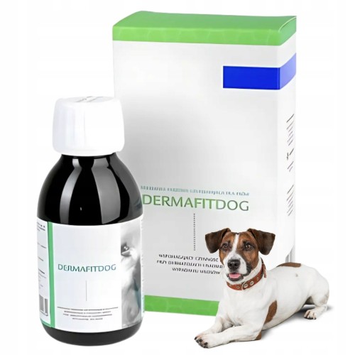 Dermafit Dog Płyn 125 ml Dla Psa Na Problemy Skórne Na Sierść Geulincx