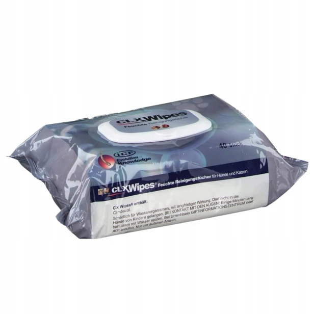 Clorexyderm Wipes Chusteczki Nawilżane Antybakteryjne Dla Psa I Kota 40 Szt