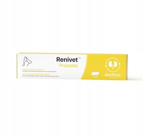 Biovico Renivet Propaste 15ml Pasta dla psa i kota Nerki Niewydolność