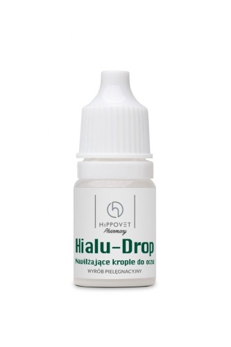 HialuDrop krople do oczu psa kota nawilżenie kwas hialuronowy Hippovet 5ml